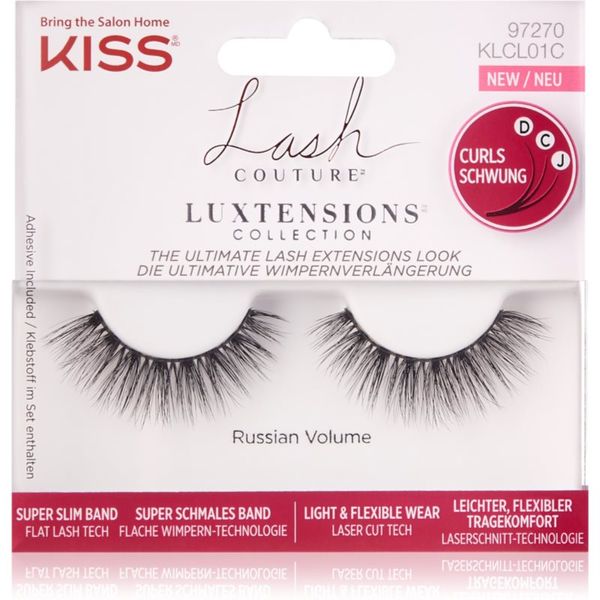 KISS KISS Lash Couture LuXtensions umetne trepalnice Russian Volume 2 kos