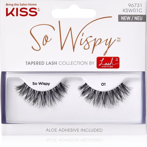 KISS KISS Lash Couture So Wispy umetne trepalnice 01 2 kos