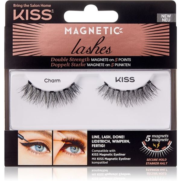 KISS KISS Magnetic Lashes trepalnice za nanos na magnetno linijo 01 Charm 1 pair