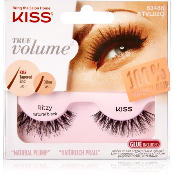 KISS KISS True Volume Ritzy umetne trepalnice Natural Black 2 kos