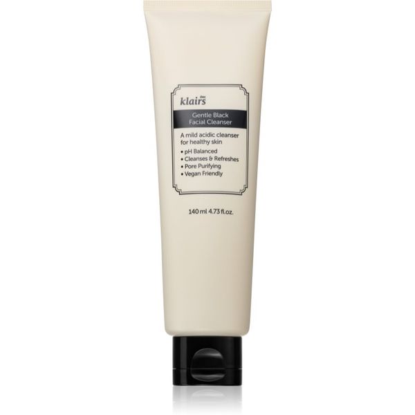 Klairs Klairs Gentle Black Facial Cleanser nežni čistilni gel za občutljivo kožo 140 ml