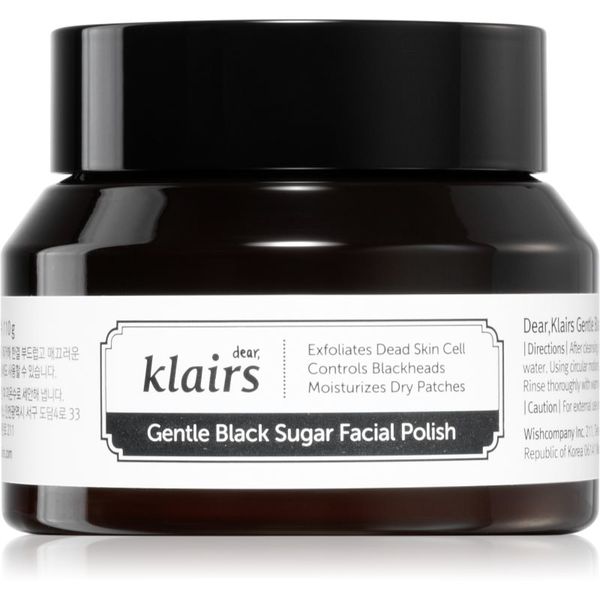 Klairs Klairs Gentle Black Sugar Facial Polish vlažilni piling za obraz 110 g