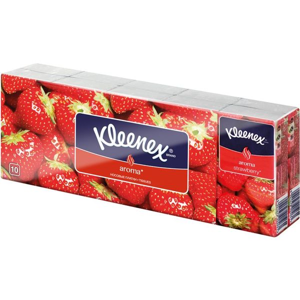 Kleenex Kleenex Aroma papirnati robčki Strawberry 10x10 kos