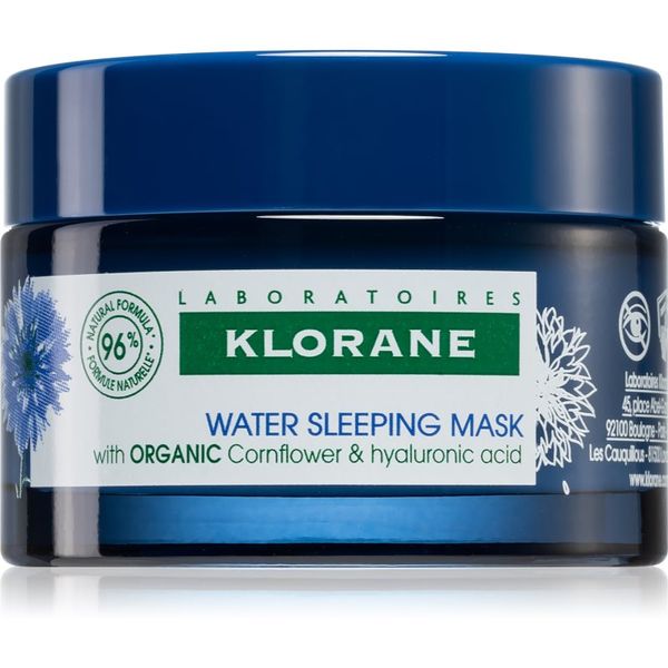 Klorane Klorane Cornflower Organic maska za spanje s hialuronsko kislino 50 ml