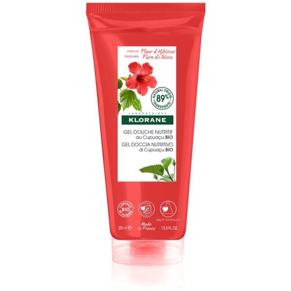 Klorane Klorane Cupuaçu Bio Fleur d'Hibiscus hranilni gel za prhanje 200 ml