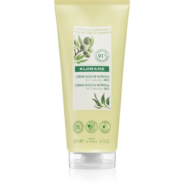 Klorane Klorane Cupuaçu Bio Latte di Mandorla hranilni gel za prhanje 200 ml