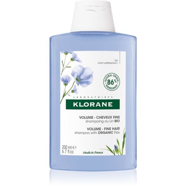 Klorane Klorane Flax Fiber Bio šampon za fine in tanke lase 200 ml