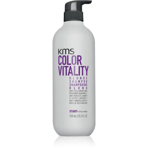 KMS KMS Color Vitality Blonde Shampoo hranilni šampon za blond lase in lase s prameni 750 ml