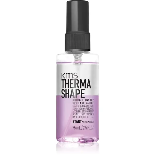 KMS KMS Thermashape Quick Blow Dry zaščitno stiling pršilo za lase za hitrejše sušenje las 75 ml