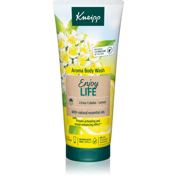 Kneipp Kneipp Enjoy Life poživljajoči gel za prhanje Litsea Cubeba & Lemon 200 ml