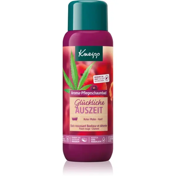 Kneipp Kneipp Glückliche Auszeit pena za kopel Red Poppy and Cannabis 400 ml