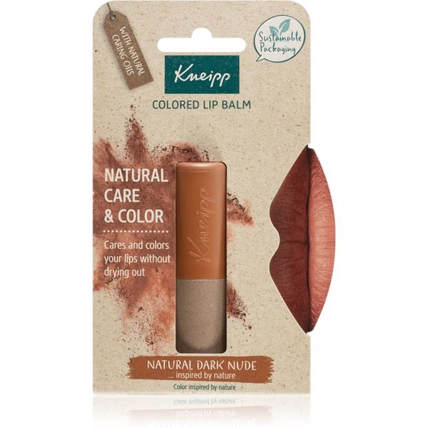 Kneipp Kneipp Natural Care & Color tonirani balzam za ustnice odtenek Natural Dark Nude 3,5 g