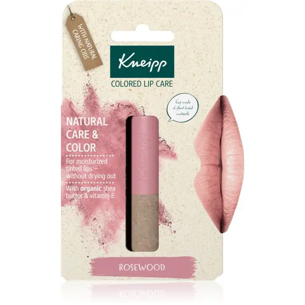 Kneipp Kneipp Natural Care & Color tonirani balzam za ustnice odtenek Rosewood 3.5 g