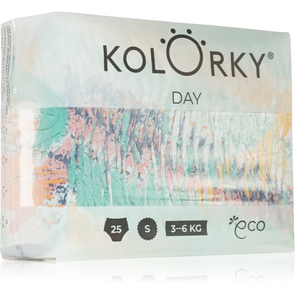 Kolorky Kolorky Day Brushes ekološke plenice za enkratno uporabo velikost S 3-6 Kg 25 kos