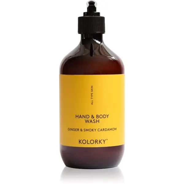 Kolorky Kolorky Hand & Body Wash gel za umivanje za roke in telo Ginger & Smoky Cardamom 490 ml