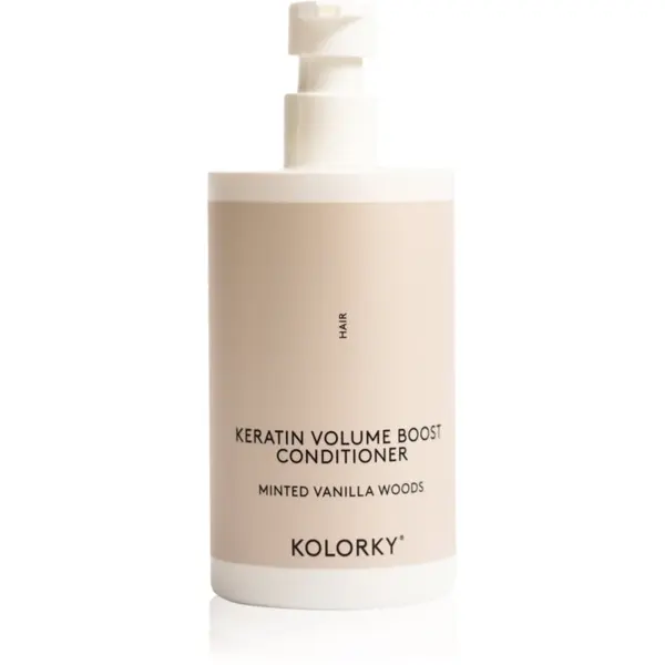 Kolorky Kolorky Keratine Volume Boost Conditioner balzam za volumen las Minted Vanilla Woods 390 ml