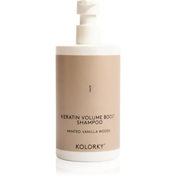 Kolorky Kolorky Keratine Volume Boost Shampoo šampon za volumen Minted Vanilla Woods 390 ml