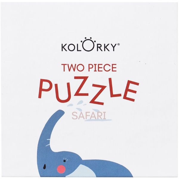 Kolorky Kolorky Puzzle Two Piece Safari sestavljanka 10 kos