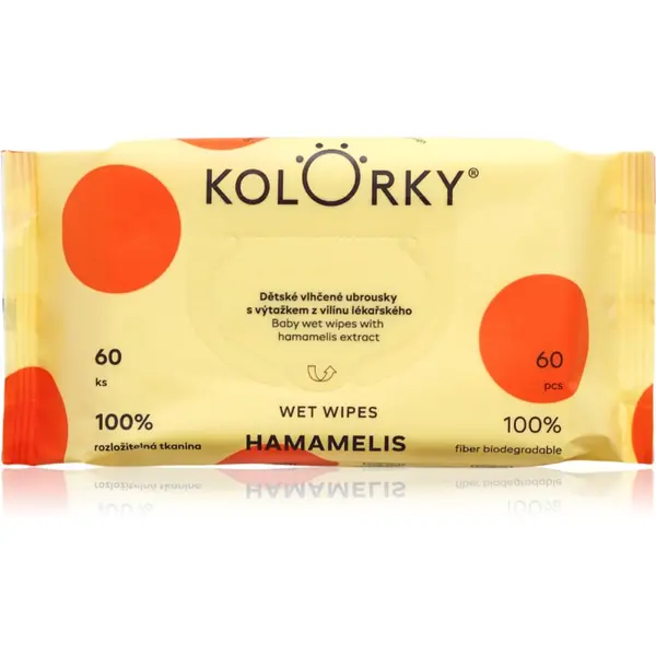 Kolorky Kolorky Wet Wipes Hamamelis otroški nežni vlažni robčki 60 kos
