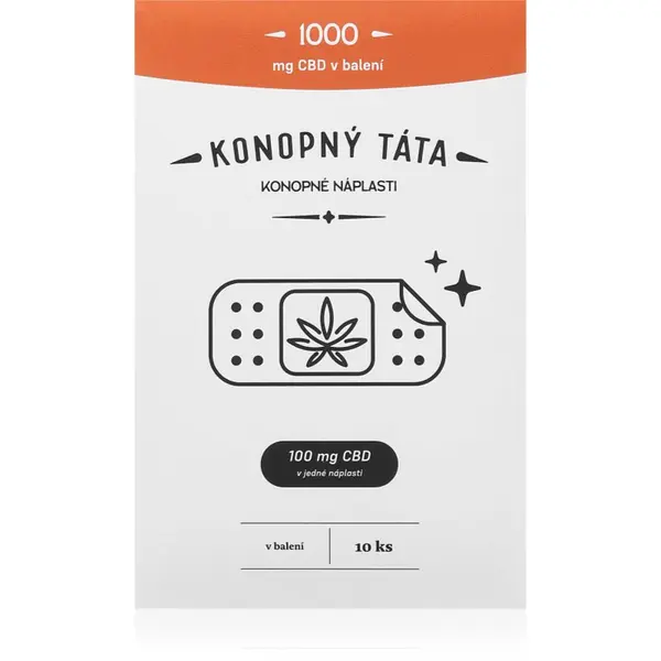 Konopný táta Konopný táta Patches 1000 mg CBD grelni obliž s CBD-jem 10 kos