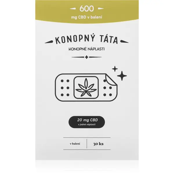 Konopný táta Konopný táta Patches 600 mg CBD grelni obliž s CBD-jem 30 kos