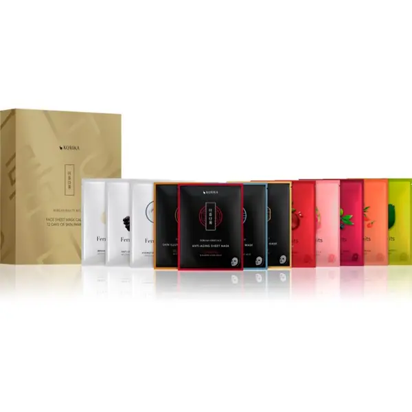 KORIKA KORIKA Korean Beauty Ritual Face Sheet Mask Calendar - 12 Days of Skin Pampering set mask za obraz