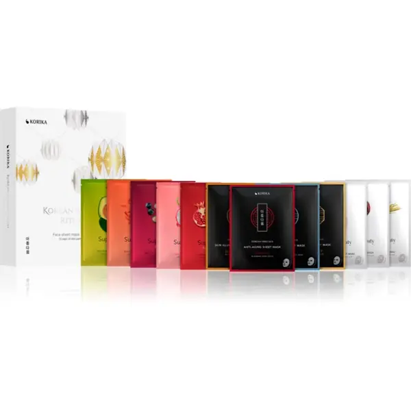 KORIKA KORIKA Korean Beauty Ritual Face Sheet Mask Calendar set mask za obraz