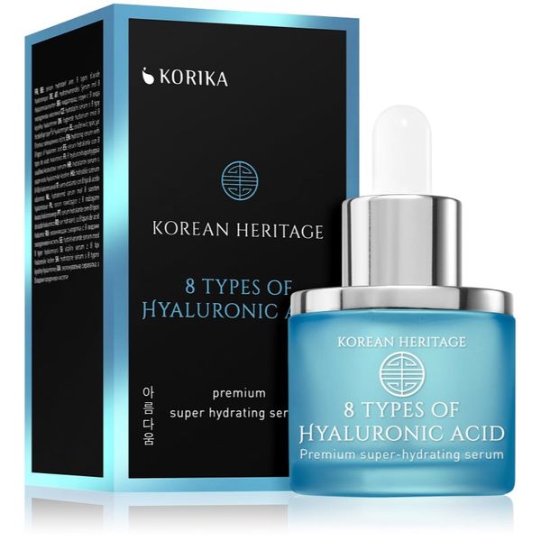 KORIKA KORIKA Korean Heritage 8 Types of Hyaluronic Acid Premium Super Hydrating Serum vlažilni serum za obraz z 8 tipi hialuronske kisline Hydrating Face Se