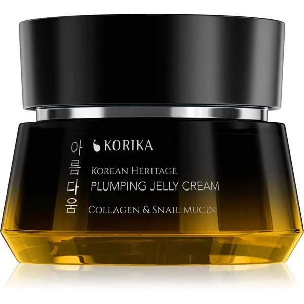 KORIKA KORIKA Korean Heritage Collagen & Snail Mucin Plumping Jelly Cream pomlajevalna krema s kolagenom 50 ml