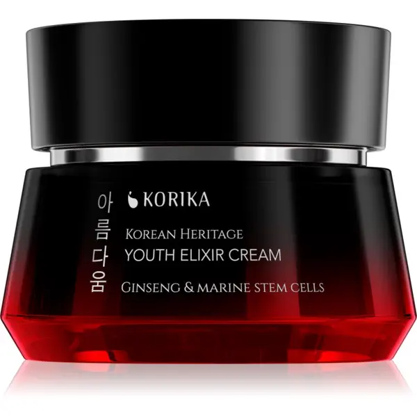 KORIKA KORIKA Korean Heritage Ginseng & Marine Stem Cells Youth Elixir Cream hranilna antioksidacijska krema za pomladitev kože 50 ml
