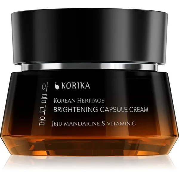 KORIKA KORIKA Korean Heritage Jeju Mandarine & Vitamin C Brightening Capsule Cream krema za posvetljevanje z vitaminom C 50 ml