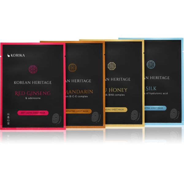 KORIKA KORIKA Korean Heritage Sheet Mask Set set mask iz platna Korean Heritage