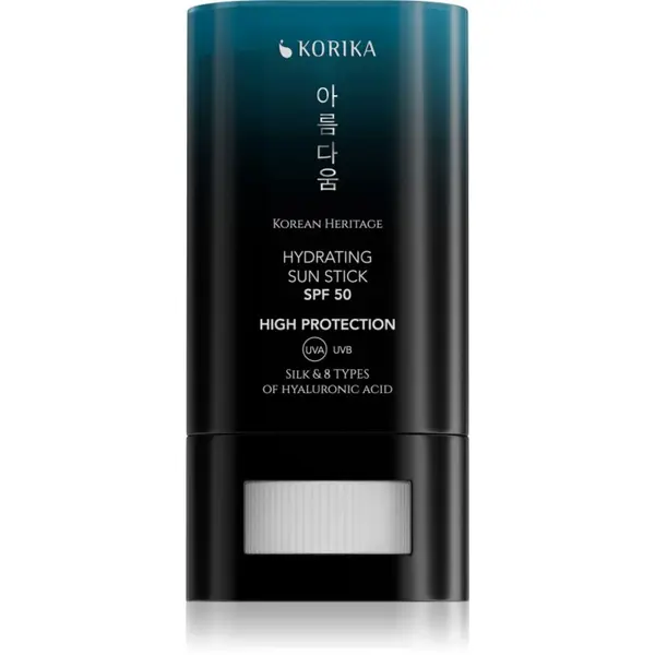 KORIKA KORIKA Korean Heritage Silk & 8 Types of Hyaluronic Acid Hydrating Sun Stick SPF 50 krema za sončenje v paličici SPF 50 20 g