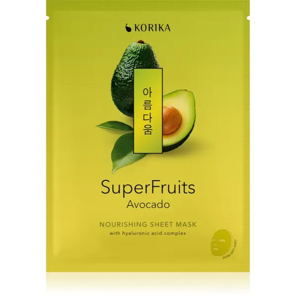 KORIKA KORIKA SuperFruits Avocado - Nourishing Sheet Mask hranilna tekstilna maska 25 g