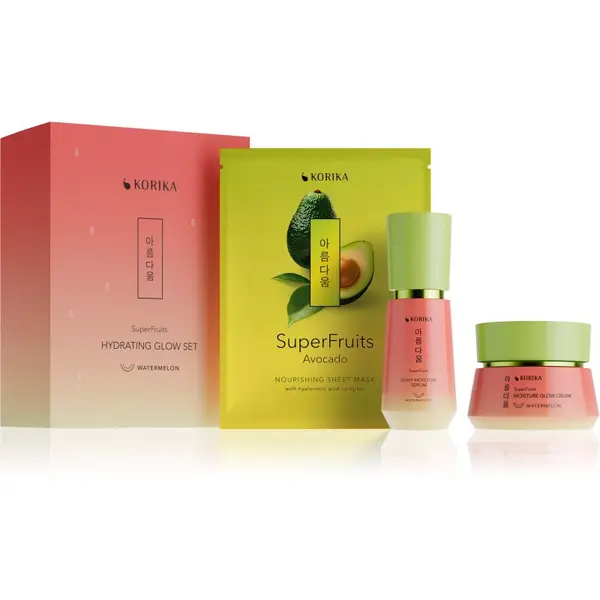 KORIKA KORIKA SuperFruits Hydrating Glow set 3 pcs darilni set za intenzivno vlažnost