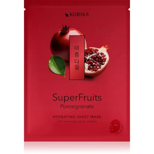 KORIKA KORIKA SuperFruits Pomegranate - Hydrating Sheet Mask vlažilna tekstilna maska 25 g