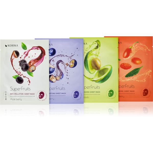 KORIKA KORIKA SuperFruits set mask iz platna SuperFruits