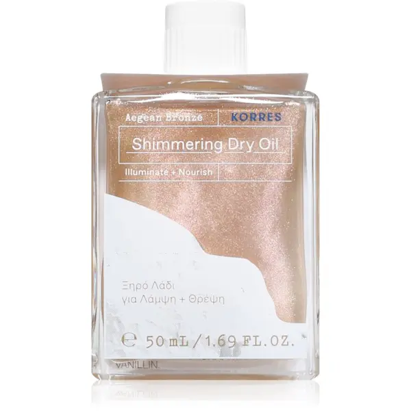 Korres Korres Aegean Bronze večnamensko suho olje z bleščicami za obraz, telo in lase 50 ml