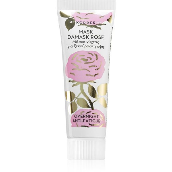 Korres Korres Beauty Shots Damask Rose nočna maska za obraz za utrujeno kožo 18 ml