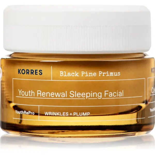 Korres Korres Black Pine Primus nočna krema za obraz proti znakom staranja 40 ml