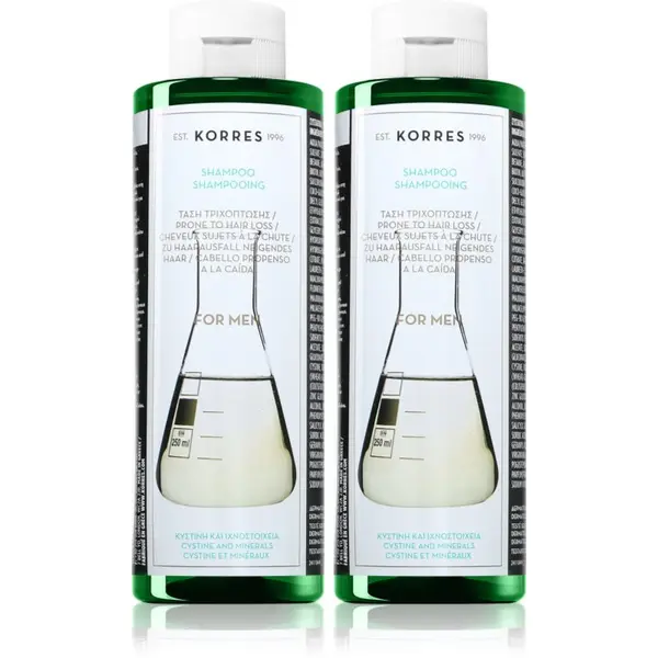 Korres Korres Cystine & Minerals šampon proti izpadanju las ugodno pakiranje za moške