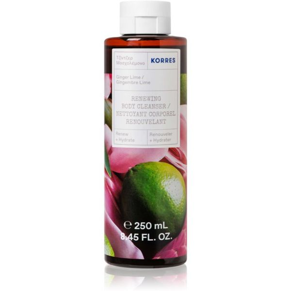 Korres Korres Ginger Lime vlažilen gel za prhanje 250 ml