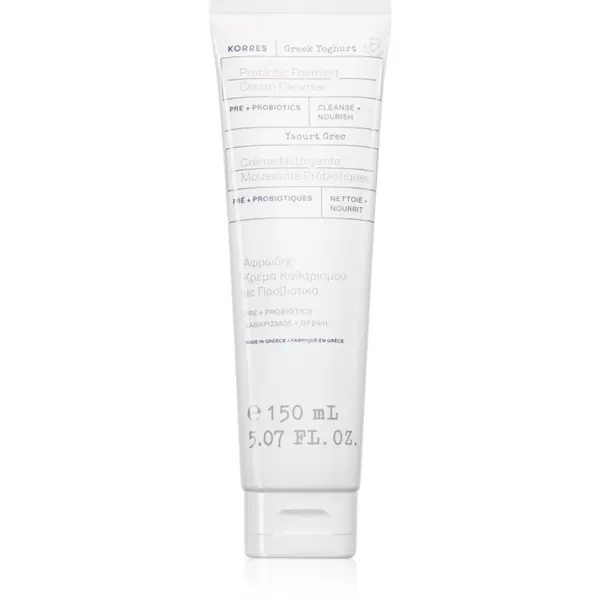 Korres Korres Greek Yoghurt Probiotic Foaming Cream Cleanser kremasta čistilna pena s probiotiki 150 ml