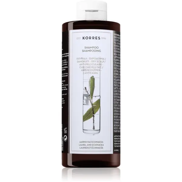 Korres Korres Laurel & Echinacea šampon proti prhljaju za suho kožo 400 ml