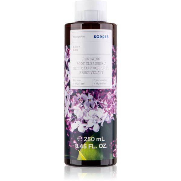 Korres Korres Lilac opojen gel za prhanje z vonjem cvetja 250 ml
