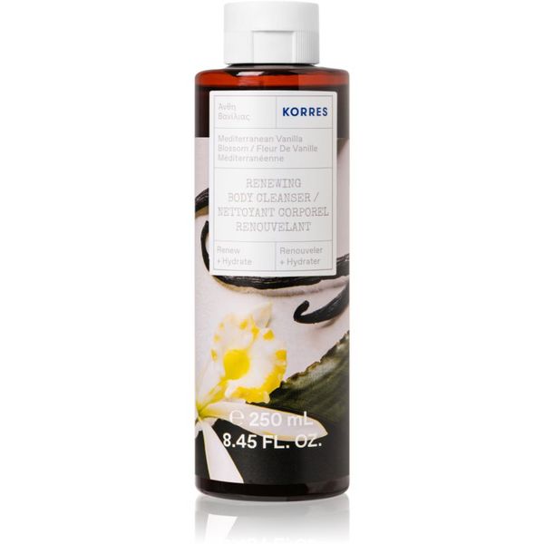 Korres Korres Mediterranean Vanilla Blossom poživitveni gel za prhanje 250 ml