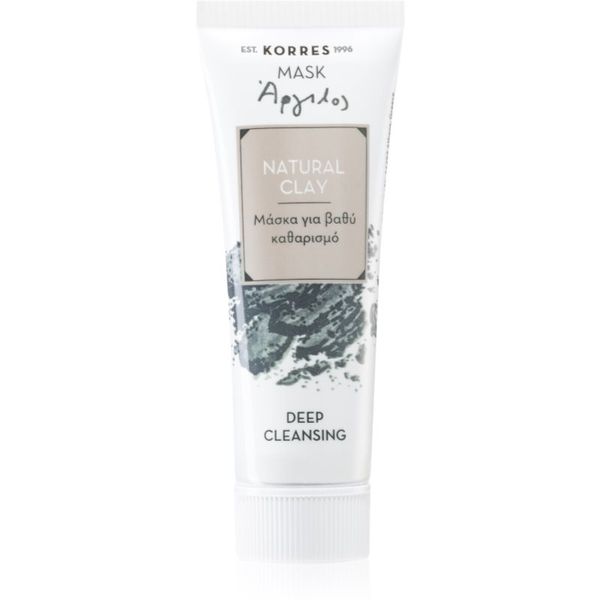 Korres Korres Natural Clay globoko čistilna maska 18 ml