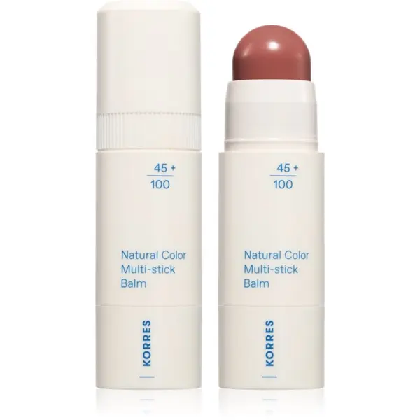 Korres Korres Natural Color Multi-Stick Balm večnamensko ličilo za ustnice in lica odtenek Muted Brown 4.5 g