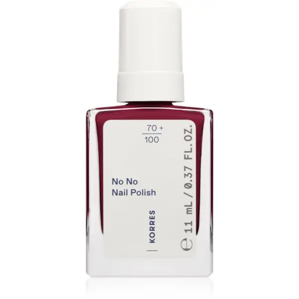 Korres Korres No No Nail Polish negovalni lak za nohte odtenek 59 Burgundy Red 11 ml