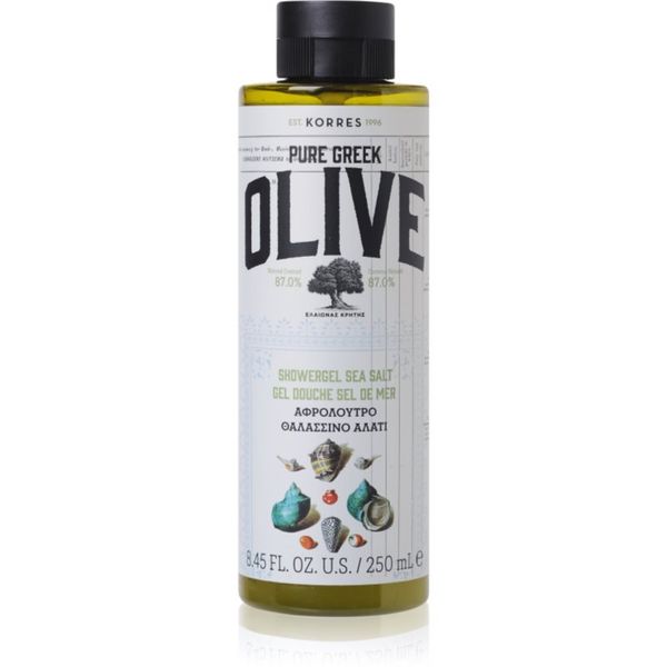 Korres Korres Pure Greek Olive & Sea Salt osvežujoč gel za prhanje 250 ml